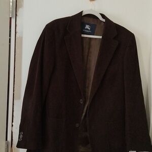 Men's Burberry London corduroy blazer size 52 brown